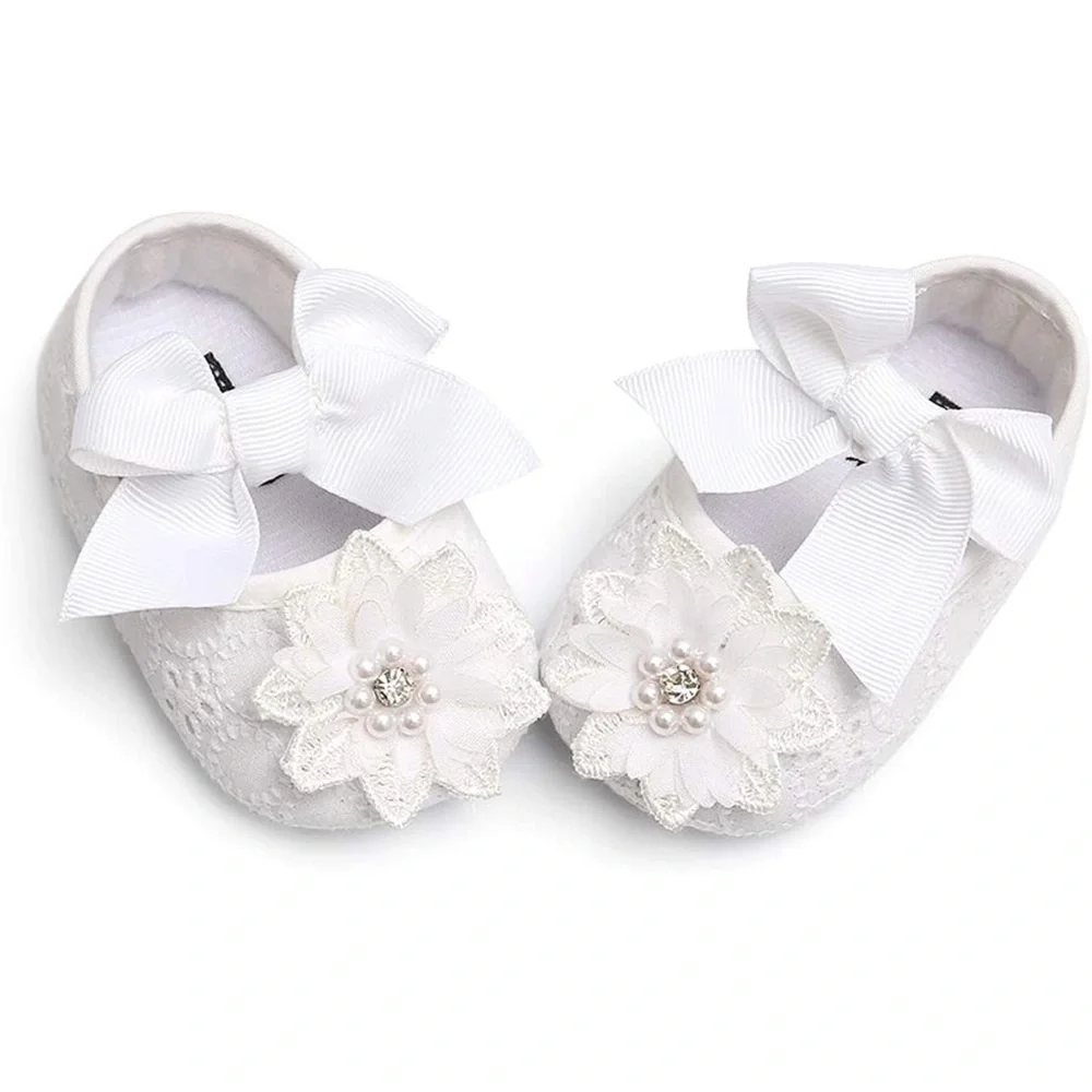 Ohwawadi Infant Baby Girl Shoes Baby Mary Jane Flats Princess Newborn